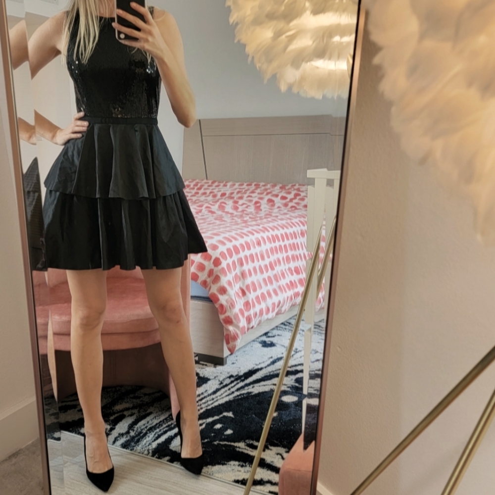 Armani Exchange Black Cocteil Black Dress